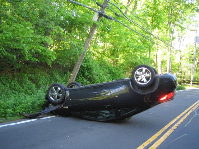 MVA with Rollover - 200 Old Post Road - 05/24/08